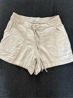 Kensie Neutral Drawstring Casual Women's Shorts